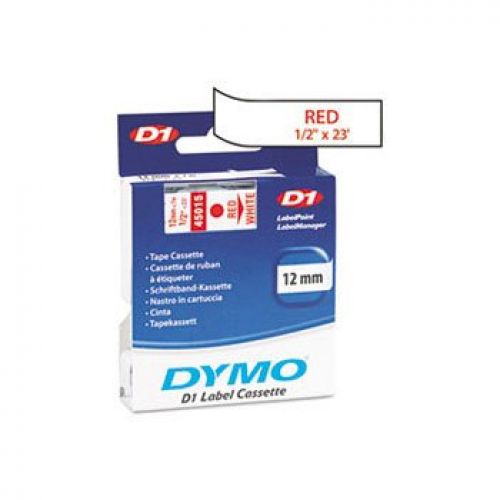 Fita Gravacao Dymo 12mmX7m Branco/Vermelho  (45015) , Dymo , 12745015 , 5411313450157